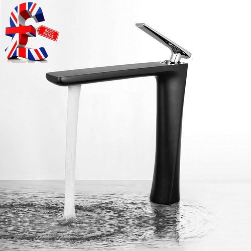 Matte black tall bathroom - black,