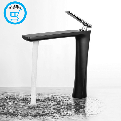 Matte black tall - black, bathroom