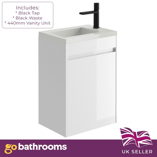 440mm small cloakroom vanity - cloakroom,