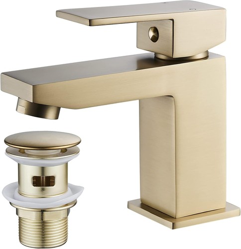 Basin tap square with waste - tap,